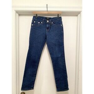 True Religion Geno Relaxed Slim Jeans Boys Sz 14 Dark Wash Logo